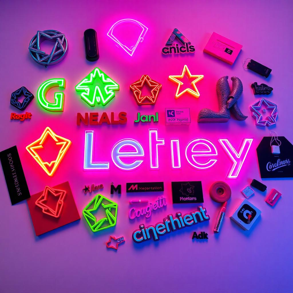Brand Identity   neon AI visualization